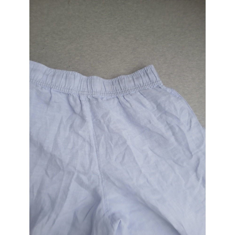 Tahari Pants Small 100 Linen Wide Leg  Comfort Pull On Beach Resort Boho Stretch - Picture 10 of 12